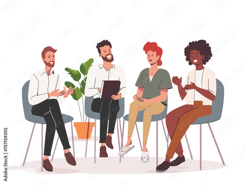  A manager facilitates a team-building exercise fostering collaboration and communication among employees. (Team-building activity) 