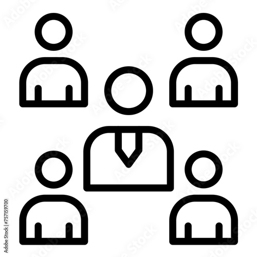 Vector Design Board of Directors Icon Style