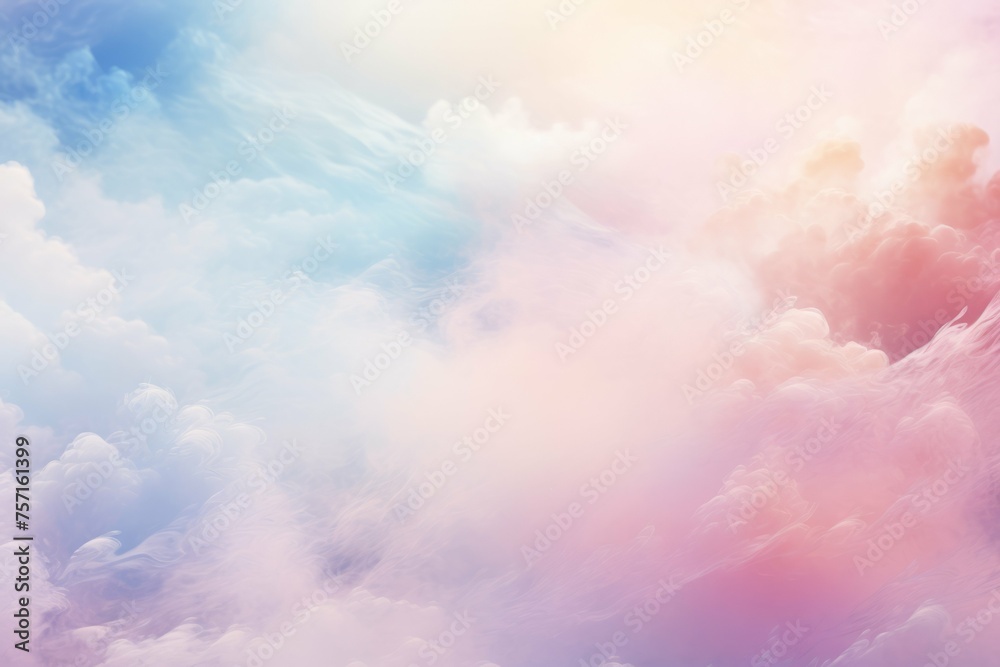 an image of a pastel colored background with clouds