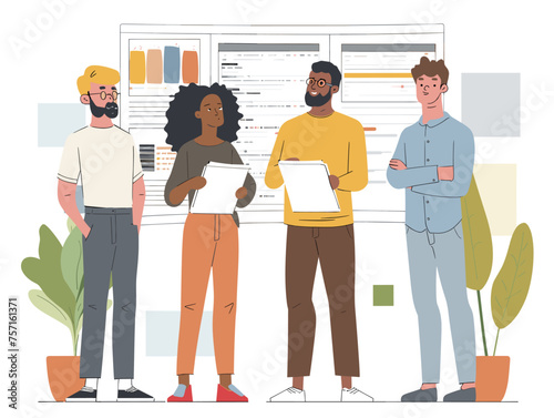  A team reviews customer feedback identifying common concerns and areas for improvement in products or services. (Customer feedback analysis) 