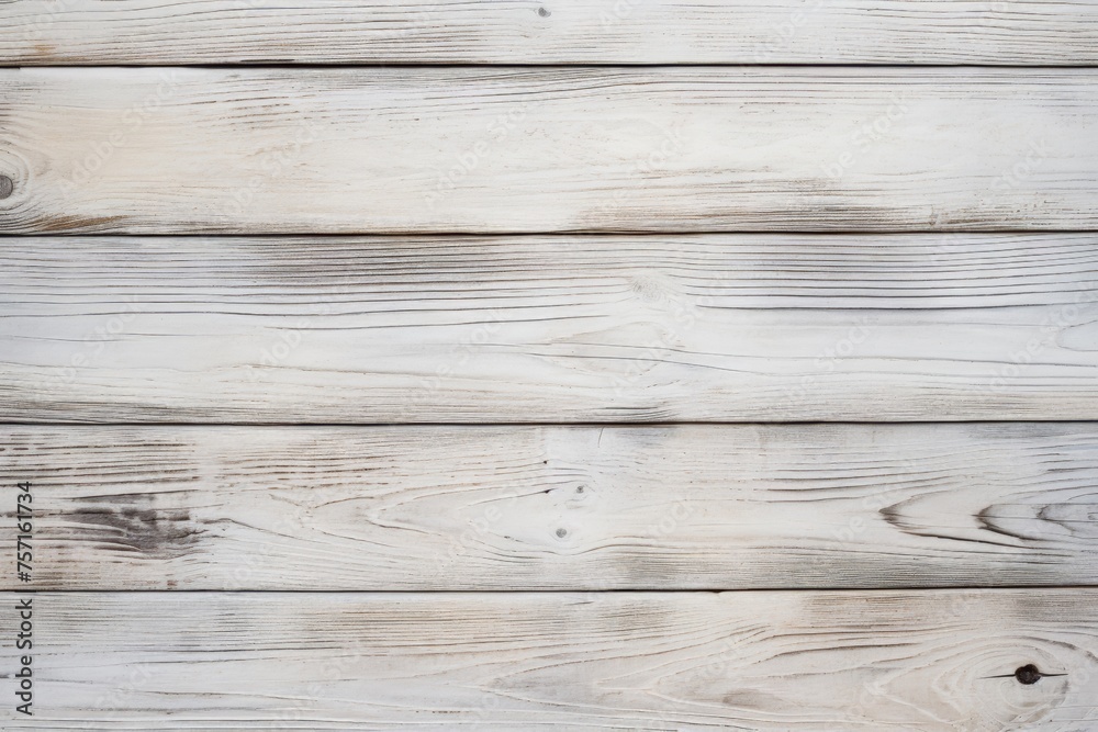 Obraz premium Rustic White Wooden Plank Texture Background