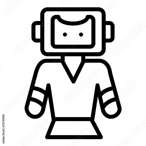 Vector Design Cybernetic Organism Icon Style