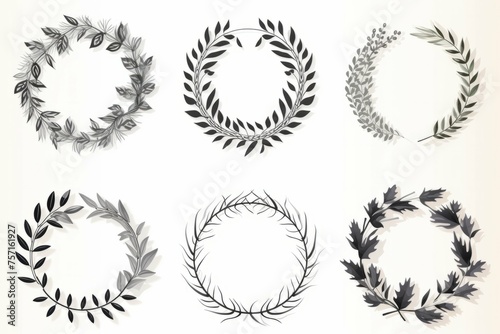 designloft wreath template vector psd