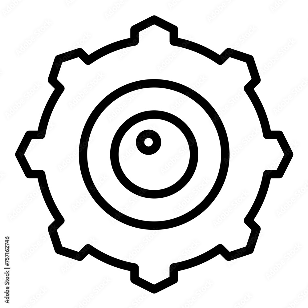 Vector Design Evolutionary Lens Icon Style
