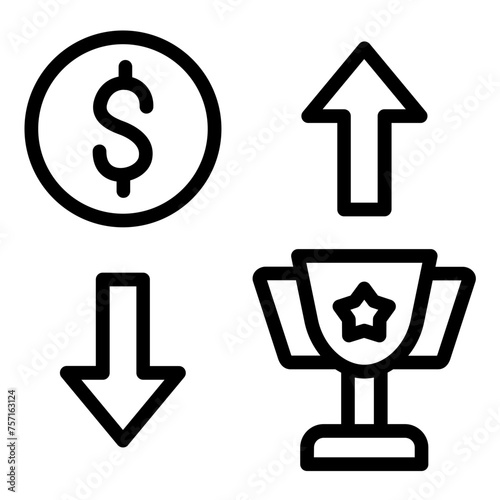 Vector Design Trade Triumph Icon Style