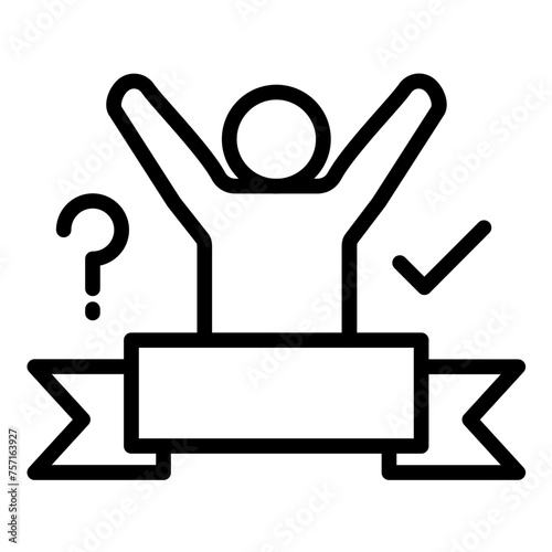 Vector Design Reliance Mark Icon Style