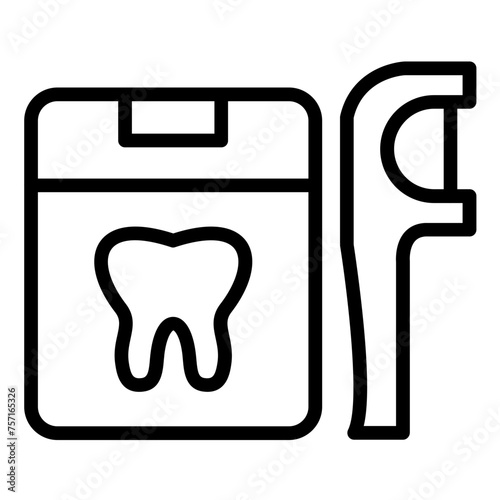 Vector Design Dental Floss Icon Style