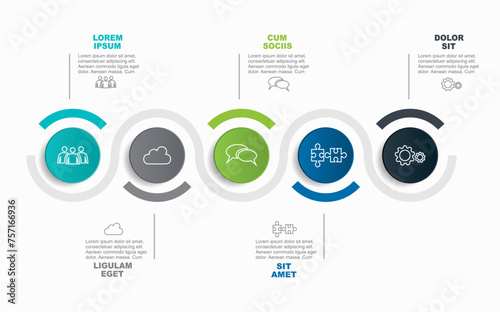 Infographic design template with place for your data. Vector illustration.