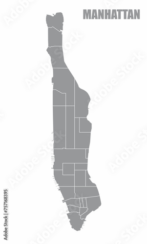 Manhattan administrative map
