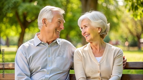 Happy Senior Couple Enjoying Retirement Together in Nature