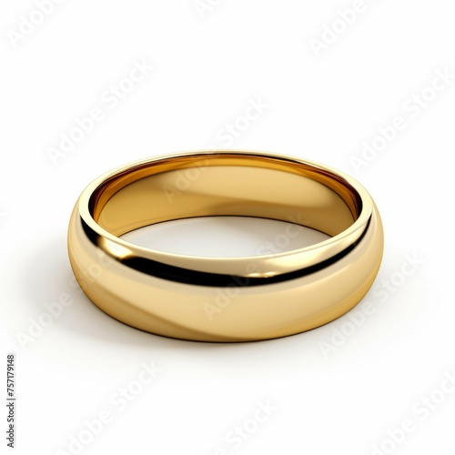 Gold Ring isolated on white background