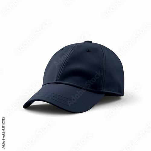 Navy Blue Hat isolated on white background