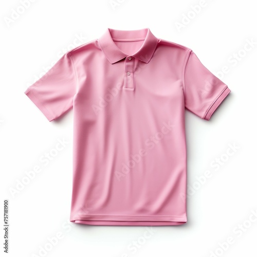 Pink Polo Shirt isolated on white background © Michael Böhm
