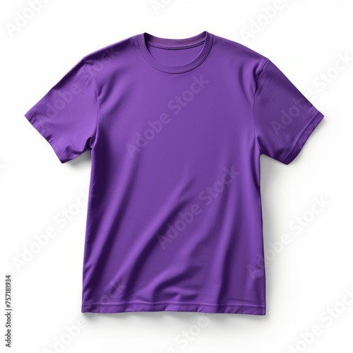 Purple T-Shirt isolated on white background