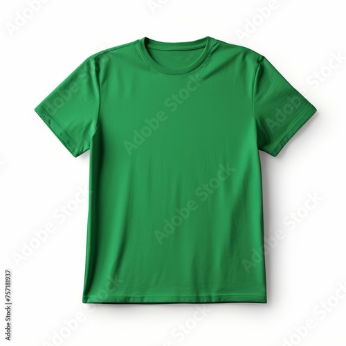 Green T-Shirt isolated on white background © Michael Böhm