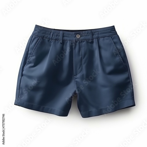 Navy Blue Shorts isolated on white background