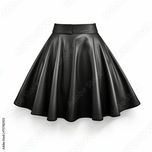 Black Skirt isolated on white background