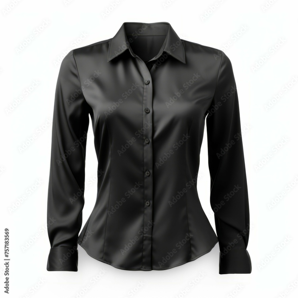 Black Blouse isolated on white background