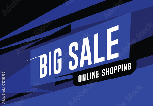 Big Sale , Online Shopping Vector Banner  (ID: 757183732)