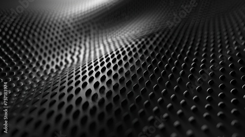 A detailed image of a metallic perforated surface, offering a sleek and precise design element, suitable for tech-inspired graphic backgrounds or industrial aesthetics.