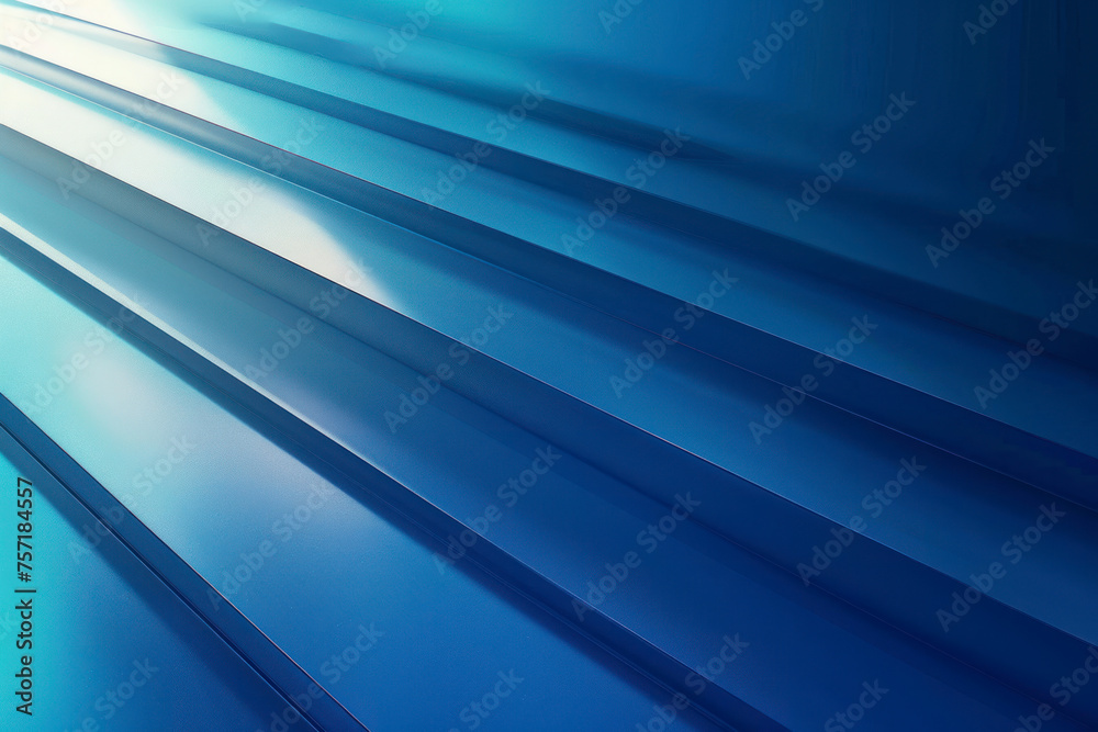 Fototapeta premium Blue gradient background with stripes.