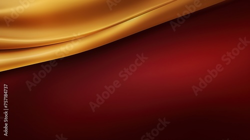 Soft golden curves sweep over a deep maroon background, presenting a luxurious style with a subtle texture. This design could serve as an elegant backdrop for exclusive events photo