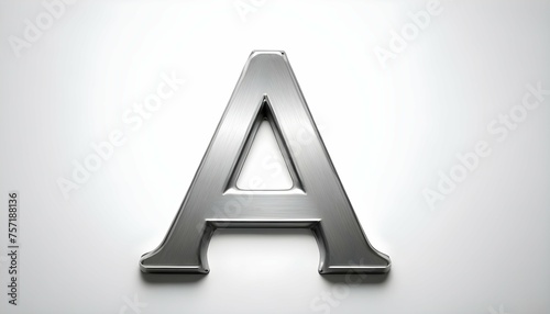 Letter A Made Of Aluminum