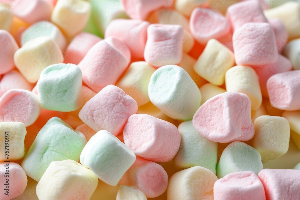 Pile of colorful marshmallows Pile of colorful marshmallows