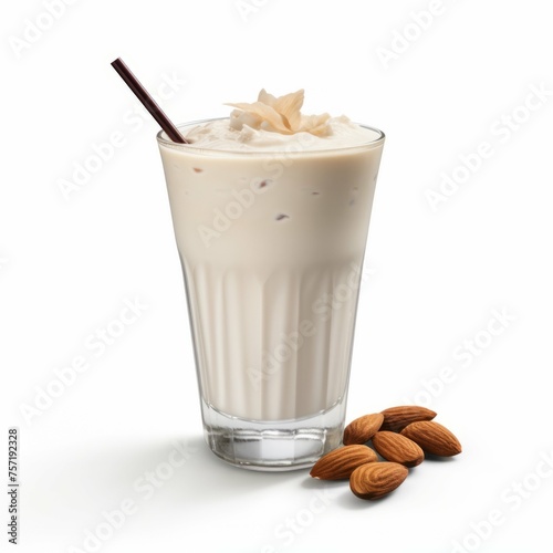 Almond Joy Cocktail, isolated on white background