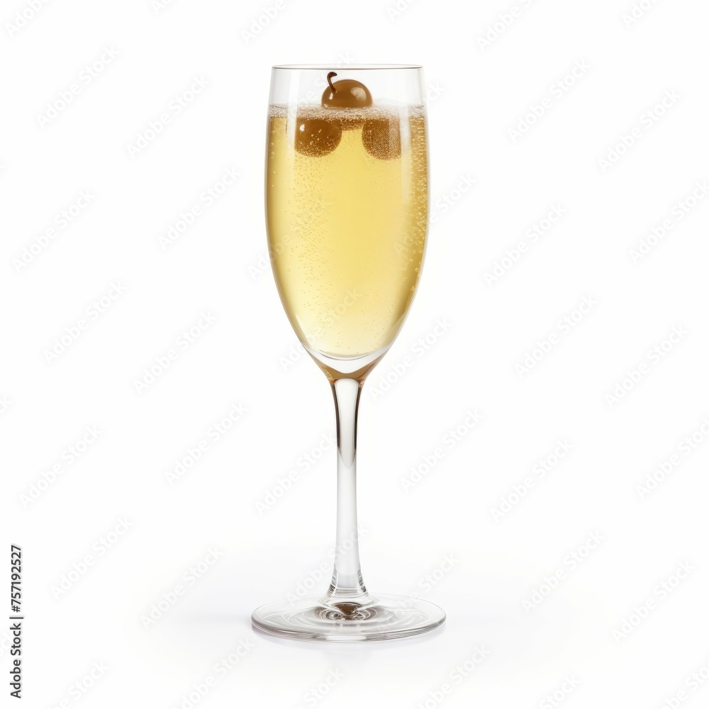 Champagne Cocktail Cocktail, isolated on white background Champagne Cocktail Cocktail, isolated on white background