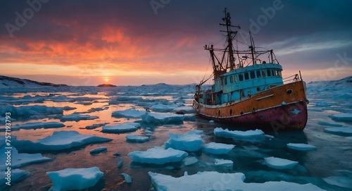 Frozen in Time: Whimsical ship