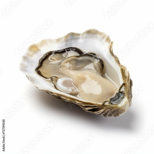 Oyster isolated on white background