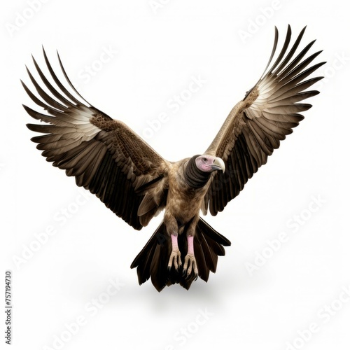 Vulture isolated on white background
