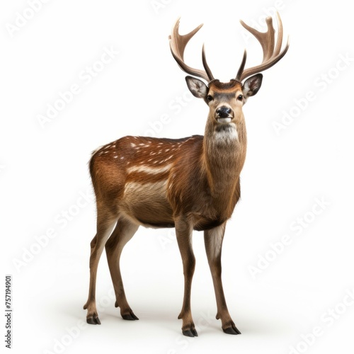 Deer isolated on white background © Michael Böhm