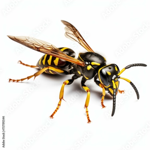 Wasp isolated on white background © Michael Böhm