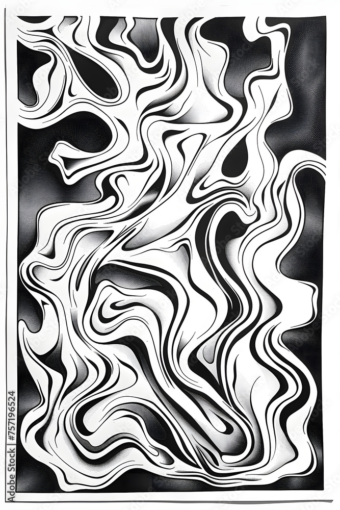 An artistic representation of fluid motion in high contrast black and white, depicting a sense of movement An artistic representation of fluid motion in high contrast black and white, depicting a sense of movement