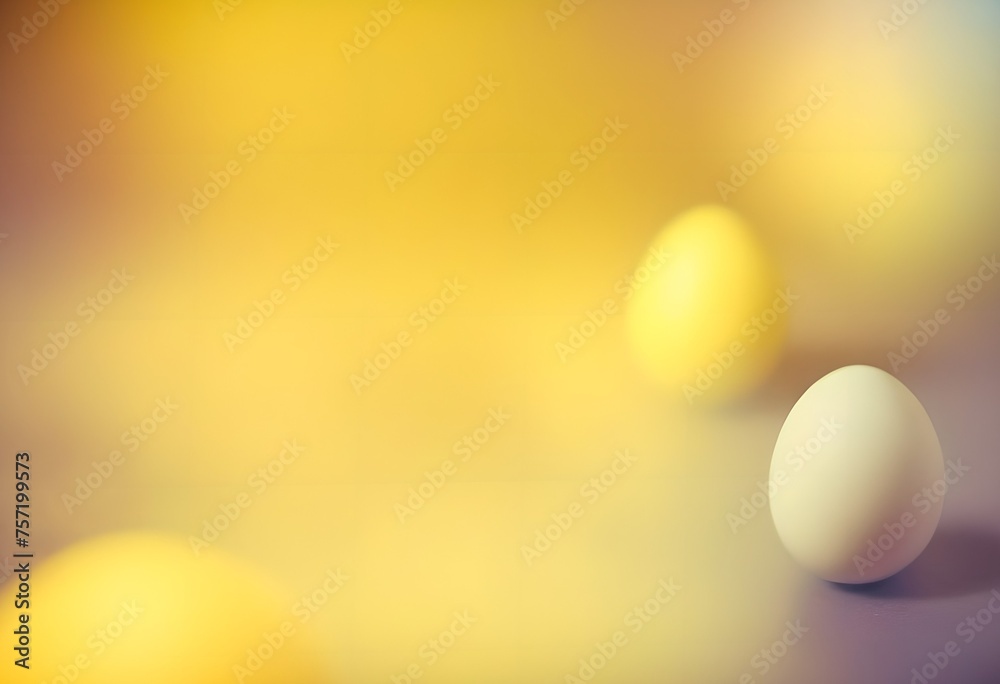 Easter egg on the yellow background, AI generated
