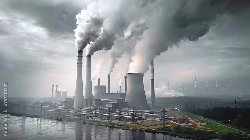 Coal Power Plant: Generating Energy for Electricity Distribution