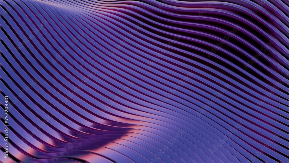 Obraz premium A 3D wave background tailored for creative ventures, delivering a dynamic and fluid canvas for innovative projects and visual storytelling.