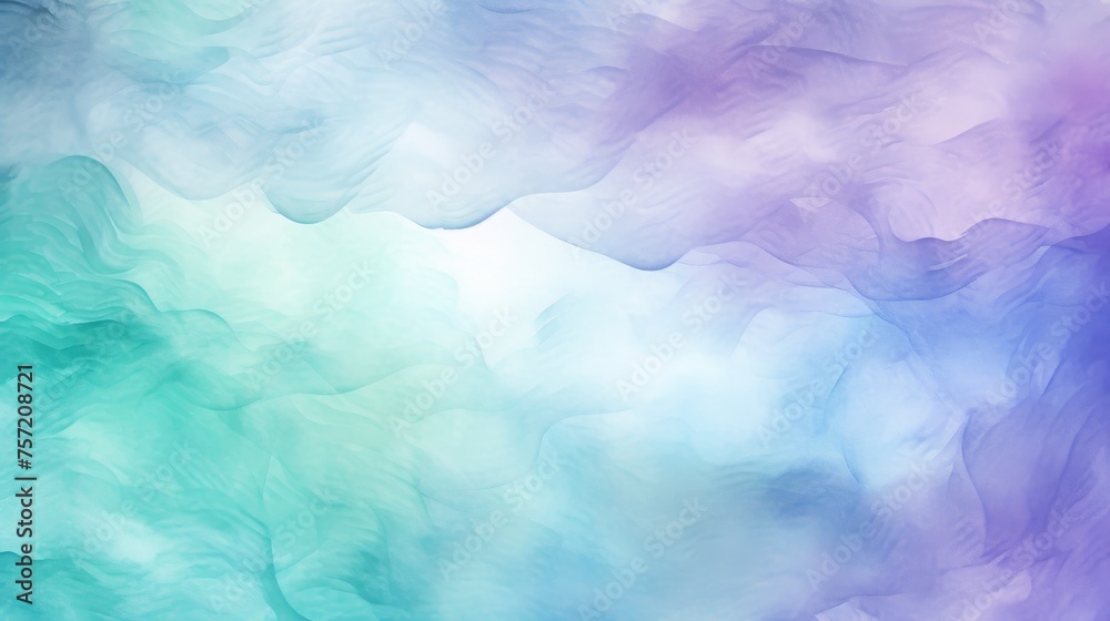 Abstract ombre watercolor background with Turquoise, Teal blue, Lavender