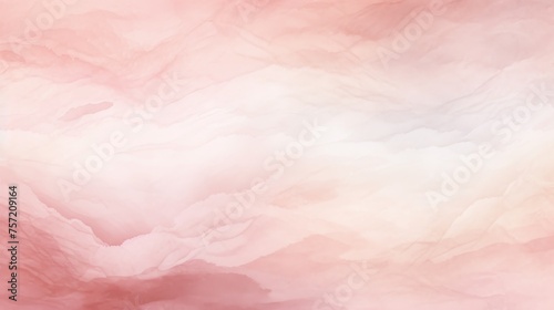 Abstract ombre watercolor background with Soft pink, Ivory, Rose gold