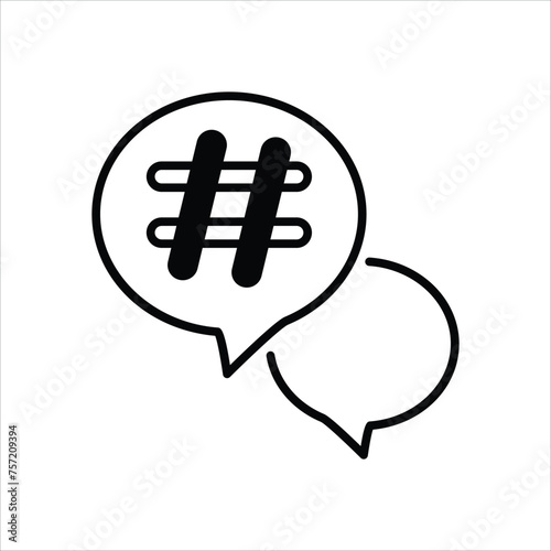 Hashtag icon