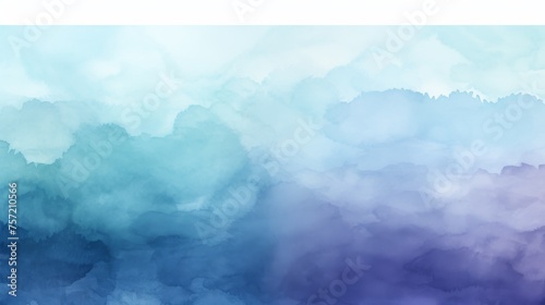 Abstract ombre watercolor background with Navy blue, Teal blue, Dusty purple