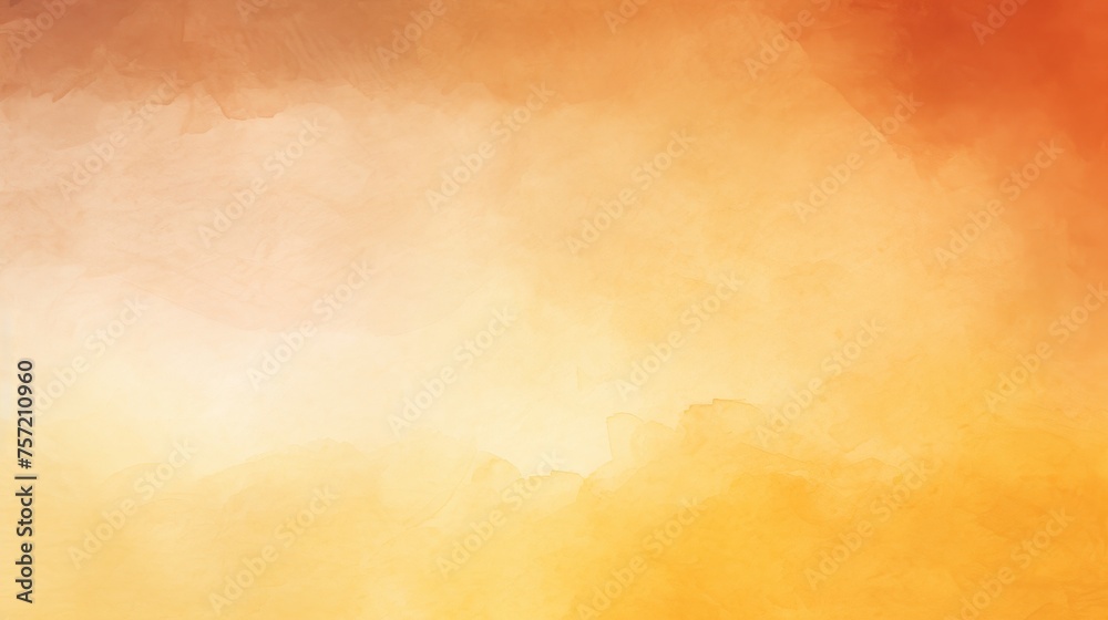 Obraz premium Abstract ombre watercolor background with Mustard yellow, Burnt orange, Deep terracotta
