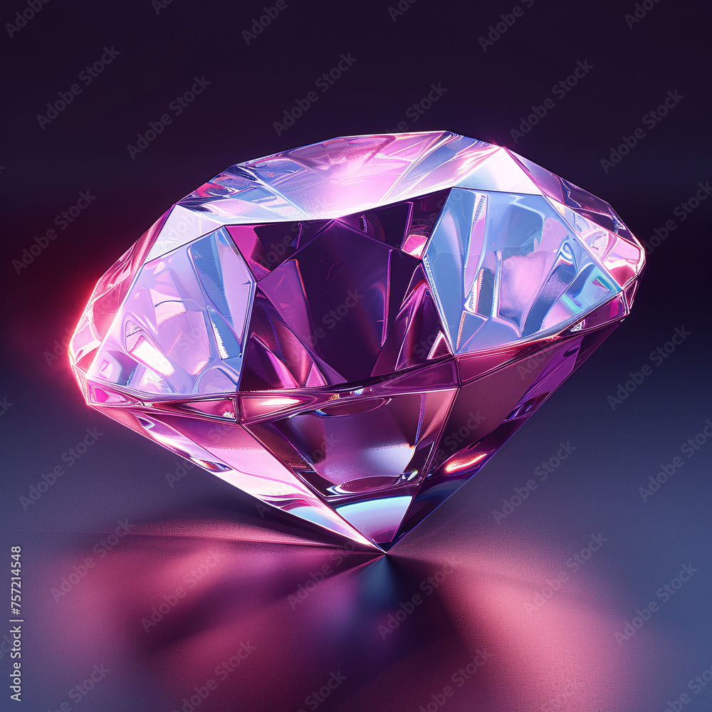 3D rendering of various diamonds