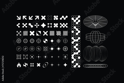 Y2K Vector HUD Abstract Objects Forms Shapes photo