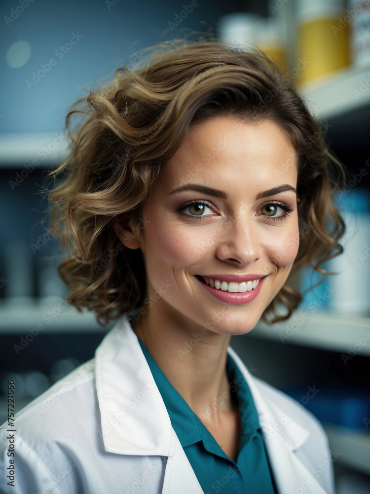 Retrato de doctora joven y aspecto profesional Retrato de doctora joven y aspecto profesional