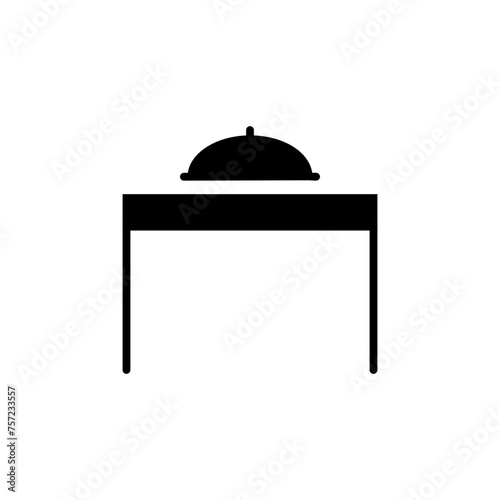 room service glyph icon