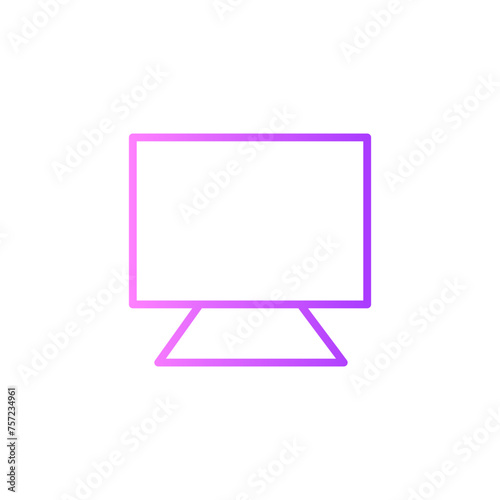 television gradient icon