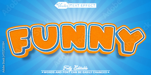 Cartoon Comic Funny Vector Editable Text Effect Template